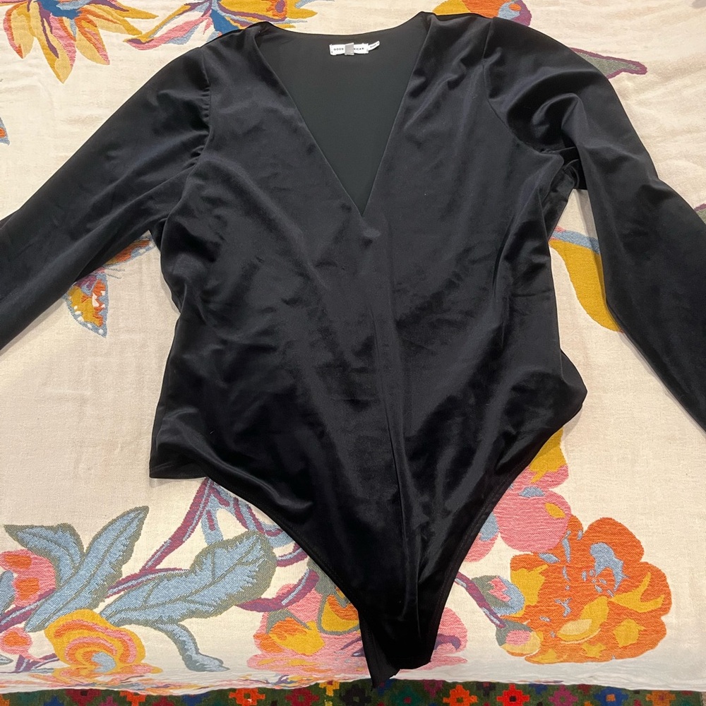 Good American velvet leotard